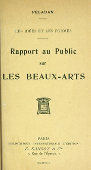 Cover of: Rapport au public sur les beaux-arts