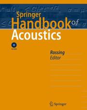 Cover of: Springer Handbook of Acoustics (Springer Handbook of)