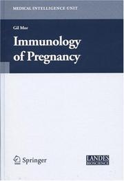 Cover of: Immunology of pregnancy