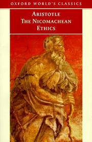 Cover of: The Nicomachean ethics