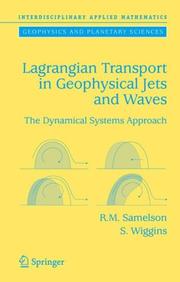 Lagrangian transport in geophysical jets and waves : the dynamical systems approach