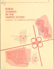 Cover of: Rural zoning in the United States: analysis of enabling legislation