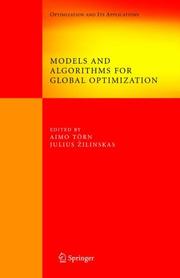 Models and algorithms for global optimization by Aimo Törn