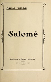 Cover of: Salomé by Oscar Wilde