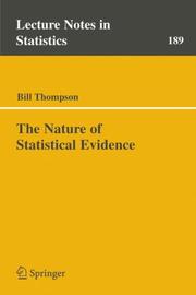 Cover of: The Nature of Statistical Evidence