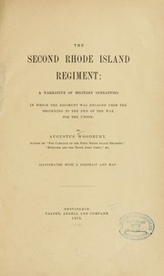 Cover of: The Second Rhode Island regiment by Augustus Woodbury