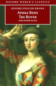 Cover of: The Rover and Other Plays