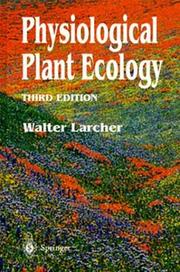 Ökologie der Pflanzen by W. Larcher