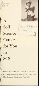 Cover of: A Soil science career for you in SCS