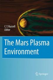 Cover of: The Mars Plasma Environment