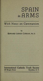 Cover of: Spain in arms: with notes on communism