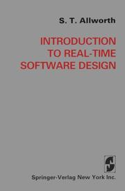 Cover of: Introduction to real-time software design