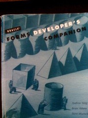 Cover of: Oracle: Forms Developer's Companion
