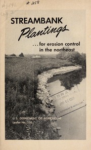 Cover of: Streambank plantings for erosion control in the Northeast.