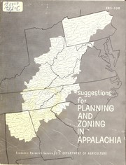 Cover of: Suggestions for planning and zoning in Appalachia