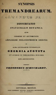 Cover of: Synopsis Tremandrearum by Theodor Schuchardt
