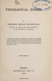 Cover of: Theological essays