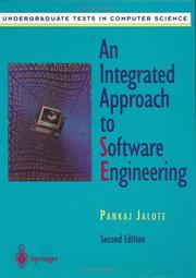 An integrated approach to software engineering by P. Jalote