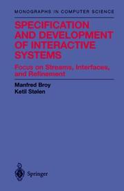 Specification and development of interactive systems : focus on streams, interfaces, and refinement