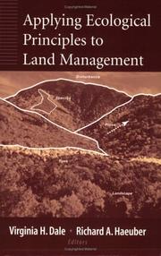 Cover of: Applying Ecological Principles to Land Management