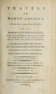 Cover of: Travels in North-America, in the years 1780, 1781, and 1782