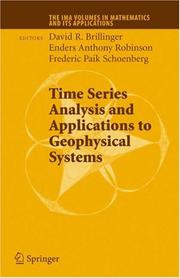 Cover of: New directions in time series analysis