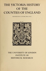 Cover of: The Victoria history of the county of Leicester