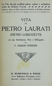 Cover of: Vita di Pietro Laurati (Pietro Lorenzetti)