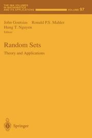 Cover of: Random sets: theory and applications