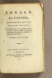Cover of: Voyage au Canada: dans les années 1795, 1796 et 1797