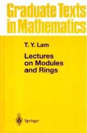 Lectures on modules and rings by T. Y. Lam