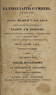 Cover of: Welsh botanology ...