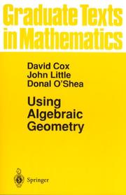 Cover of: Using algebraic geometry