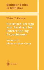 Cover of: Statistical design and analysis for intercropping experiments