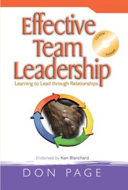 Cover of: Effective Team Leadership: Learning to Lead through Relationships