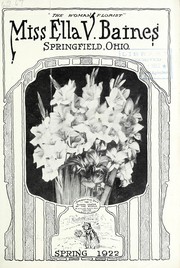 Cover of: The woman florist Miss Ella V. Baines Springfield, Ohio: spring 1922
