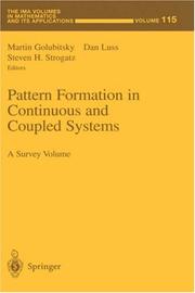 Cover of: Pattern formation in continuous and coupled systems: a survey volume