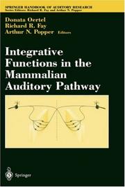 Integrative functions in the mammalian auditory pathway