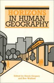 Cover of: Horizons in human geography