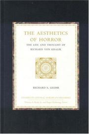 Cover of: The Aesthetics of Horror: The Life and Thought of Richard Von Kralik (Studies in Central European Histories)