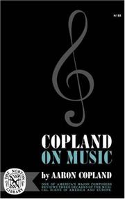 Cover of: Copland on music