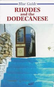 Cover of: Blue Guide Rhodes and the Dodecanese (Blue Guides)