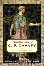 Cover of: The Collected Poems of C. P. Cavafy: A New Translation