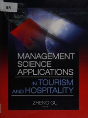 Cover of: Management science applications in tourism and hospitality
