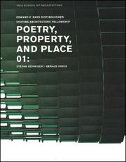 Poetry, property, and place 01 : Stefan Behnisch, Gerald Hines