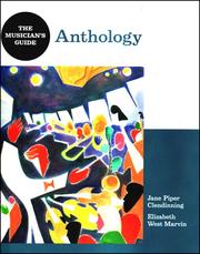 Cover of: The Musician's Guide to Theory and Analysis: Anthology