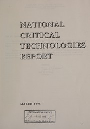 Cover of: National critical technologies report