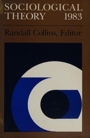 Cover of: Sociological theory, 1983