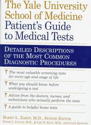 Cover of: The patient's guide to medical tests