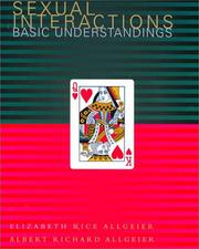 Cover of: Sexual interactions | Elizabeth R. Allgeier
